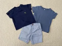ユニクロ 無印良品 next Tシャツ2枚とハーフパンツのセット