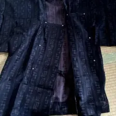 2枚セット★コート着物 アンティーク おしゃれ 羽織 レース 黒 グリーン