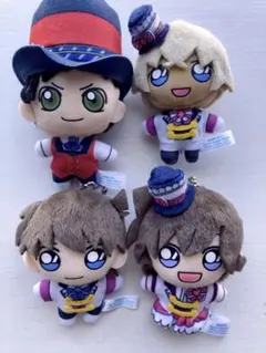 名探偵コナン　セガラッキーくじ　ぬいぐるみ　新一　蘭　安室　赤井　セット