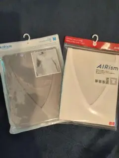 UNIQLO AIRism Vネック(半袖)Tシャツ 2枚組 MEN M