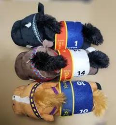 サラブレッドコレクション　ねそべりぬいぐるみ　3体セット　タグなし