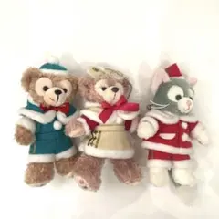 ダッフィー シェリーメイ ジェラトーニ クリスマスぬいぐるみバッジセット