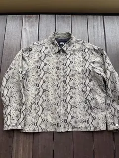 stussy garage gabardine jacket snake