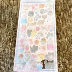 正規品　クーリア　ふわふわドロップシール　ねこねこふわふわ