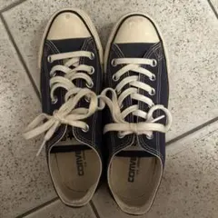 ネイビー キャンバス スニーカー
