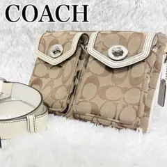 Coach Vintage y2k Double Turnlock Pouch