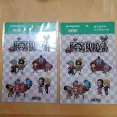 MOS BURGER × ONE PIECE クリアシール 2枚セットおまけつき