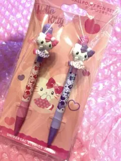 USJ限定♡ハローキティ マスコットボールペンセット 新品 サンリオ