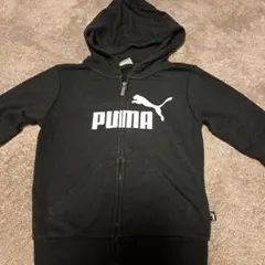 PUMA ブラック フルジップパーカー120cm