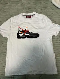 スニーカー ピクセルアート Tシャツ ホワイト