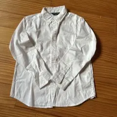 COMME CA ISM ホワイト長袖シャツ 120