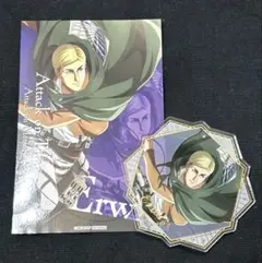 進撃の巨人　記憶への進撃　バンダイナムコ　アクリルコースター　特典　エルヴィン