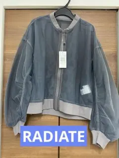 【新品タグ付】RADIATE グレー メッシュ アウター　ヤマダヤ