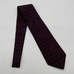 【未使用品】グッチ ネクタイ 濃紺 赤 タグ付
