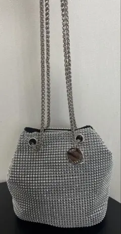 シャイニー素材2WAYミニショルダーバッグ