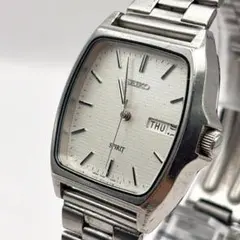 新品電池☆美品SEIKO セイコー 8N41-5010 スクエア メンズ腕時計