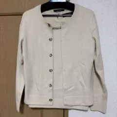 【新品未使用】ジャスグリッティー　プチキラツイードジャコット オフ白　M JUSGLITTY（ジャスグリッティー）の「プチキラツイードジャコット