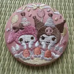 サンリオ 刺繍缶バッチ マイメロディ クロミ シークレット
