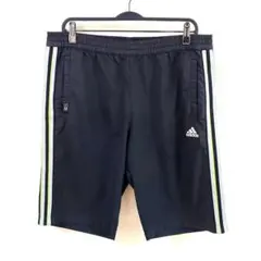 Ｏサイズ　adidas　ハーフパンツ　アディダス　トレーニング　ランニング　黒