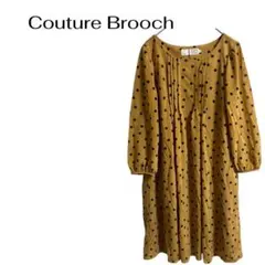 Couture Brooch 長袖チュニックワンピースドット ブラウス　マタのサムネイル