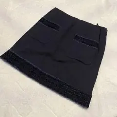 美品 ADORE アドーア 台形ミニスカート 36 サイズ 刺繍 大人スカート