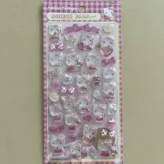 ハローキティ ピンク　ボンボンドロップシール