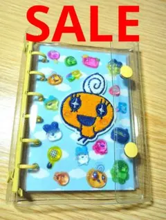 A7サイズ　シール　リング式ファイル 　たまごっち　シール付き　ボンドロ