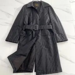 美品✨ FENDI トレンチコート ズッカ FF ブラック ベルト付き XLのサムネイル