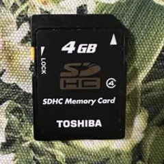TOSHIBA SDHCメモリーカード 4GB