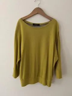 Demi-Luxe BEAMS マスタード 五分袖トップス