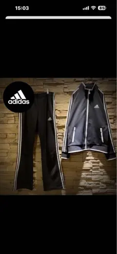 希少配色】y2k/在原みゆ紀/adidas/セットアップ/ダークグレーピンクM