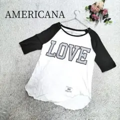 【アメリカーナ】レディース Tシャツ XXSサイズ LOVEロゴ入りのサムネイル