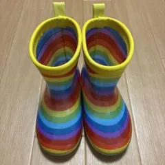 レインボーストライプ長靴 14cm