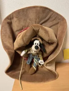 東京ディズニーランドヴィンテージ グーフィーイヤーハット グーフィーキャップ イヤーハット グーフィー フェイス キャップ - ディズニー