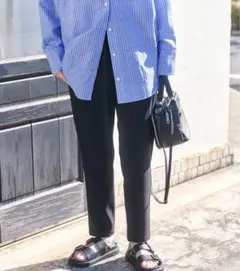 ジャーナルスタンダード　ウールライクストレッチパンツ　黒　36