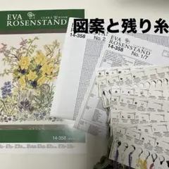 図案と残り糸　EVA ROSENSTAND 14-358
