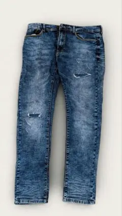​【W32/L】デシグアル ダメージ加工 ストレッチ デニムパンツ ジーンズ