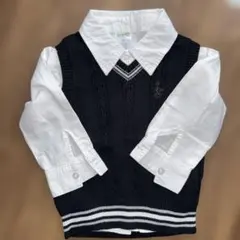 ニットベストとシャツのセット 90cm 95センチ