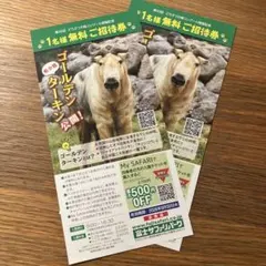 富士サファリパーク ご招待券 チケット 割引券 2枚のサムネイル