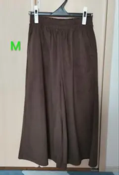 ブラウン ガウチョパンツ Mサイズ