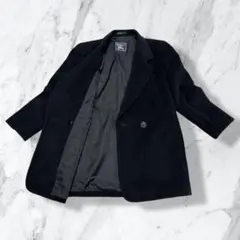 ✨美品✨Burberrys チェスターコート ロゴ裏地 アンゴラ100 ダブル