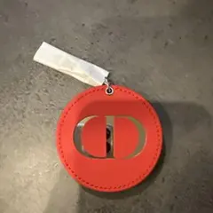 新品未使用　DIOR コンパクトミラー ノベルティ 赤