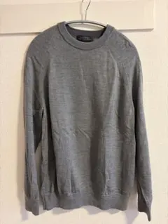 NANO UNIVERSE グレー クルーネックセーター