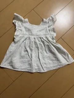 ZARA ホワイトフリルシャツ 2-3歳