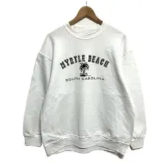 【在庫処分】90s FRUIT OF THE LOOM スウェット L ホワイト