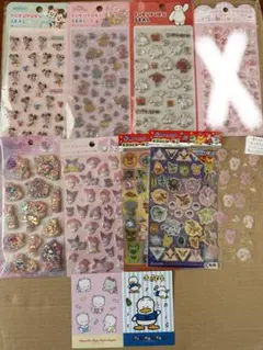 シール　まとめ売り　ディズニー　サンリオ　ポケモン