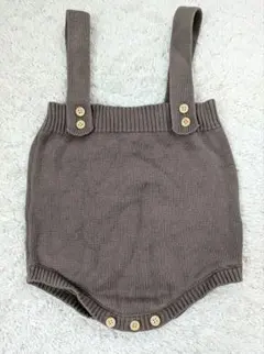 gil＆niya ニットロンパース 80cm サスペンダー付き 韓国ベビー服