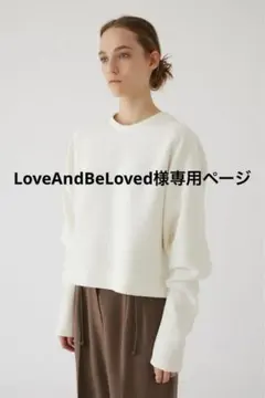 LoveAndBeLoved様専用　Croissant sleeve sweatのサムネイル