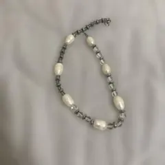 真珠とガラスビーズのネックレス ★最終値下げ