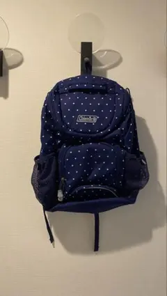 coleman キッズリュック ネイビー ドット